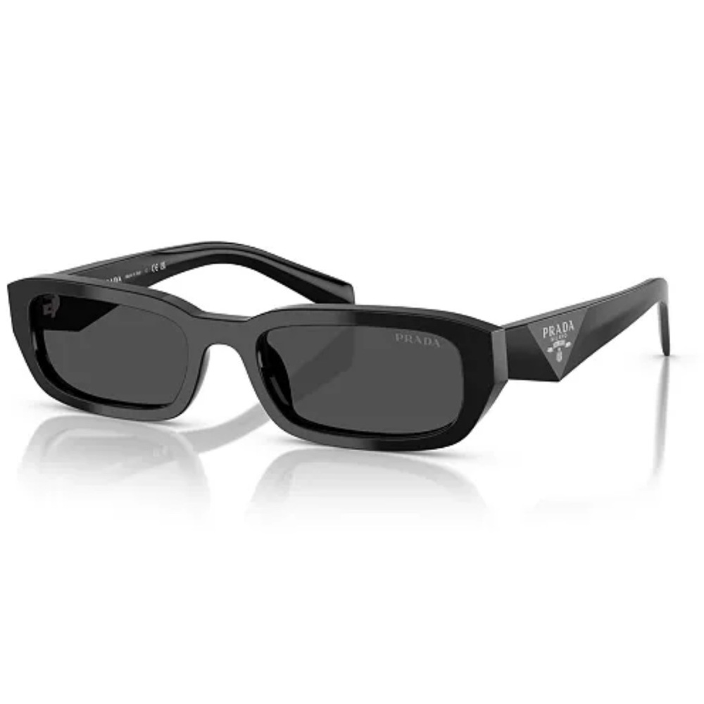 Prada Black Rectangular Sunglasses